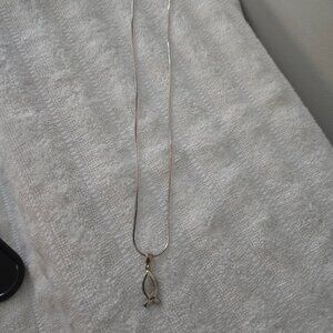 Necklace Christian fish